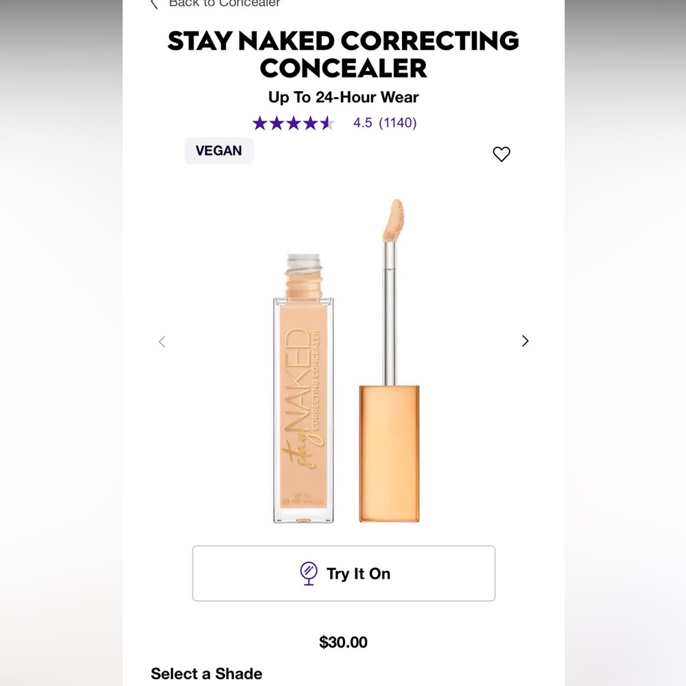 Urban Decay Stay Named Concealer shade 50WY